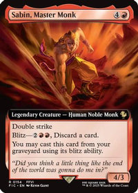 Sabin, Master Monk (Extended Art) (FIC-154) - Commander: FINAL FANTASY