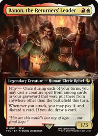 Banon, the Returners' Leader (Extended Art) (FIC-165) - Commander: FINAL FANTASY Foil