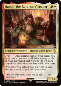 Banon, the Returners' Leader (Surge Foil) (FIC-078) - Commander: FINAL FANTASY Foil
