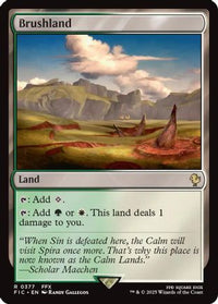 Brushland (Surge Foil) (FIC-377) - Commander: FINAL FANTASY Foil