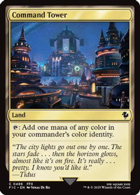Command Tower (0486) (Surge Foil) (FIC-486) - Commander: FINAL FANTASY Foil