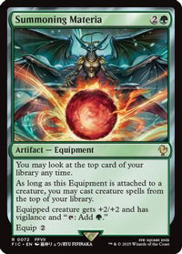 Summoning Materia (Surge Foil) (FIC-072) - Commander: FINAL FANTASY Foil