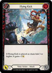 Flying Kick (Yellow) [U-CRU064] (Crucible of War Unlimited) Unlimited Rainbow Foil - POKÉ JEUX