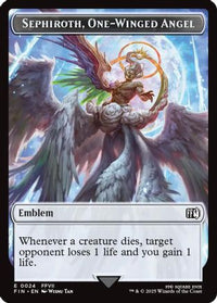 Emblem - Sephiroth, One-Winged Angel // Robot Warrior Double-Sided Token (FIN-24 // 12) - FINAL FANTASY