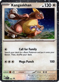 Kangaskhan (Cosmos Holo) (202) - SV Scarlet & Violet Promo Cards Holofoil