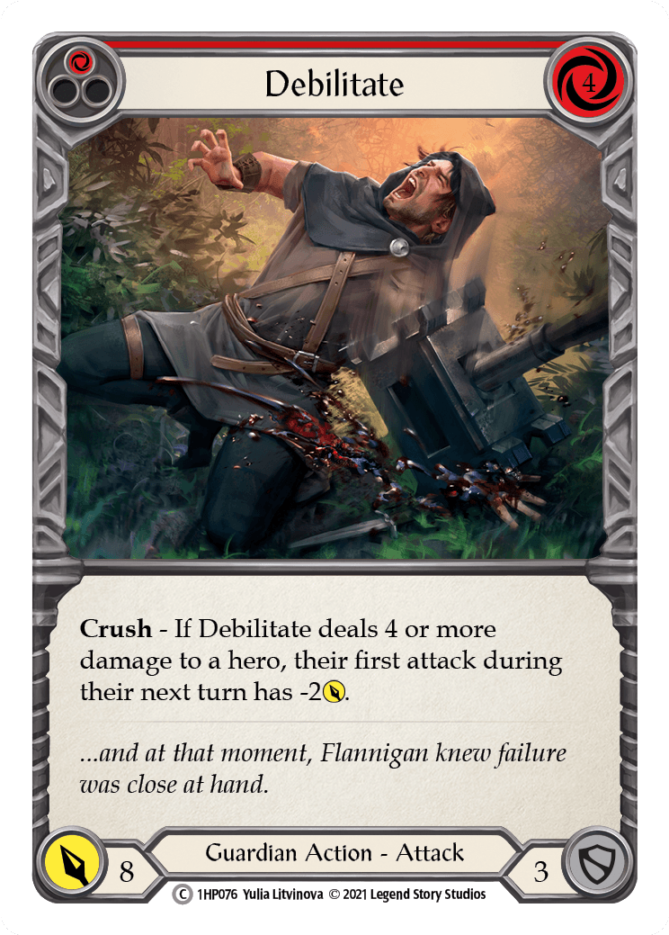 Debilitate (Red) [1HP076] (History Pack 1) - POKÉ JEUX