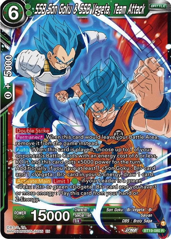 SSB Son Goku & SSB Vegeta, Team Attack (BT19-080) [Fighter's Ambition] - POKÉ JEUX