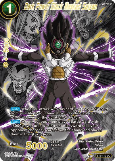 Dark Power Black Masked Saiyan (Alternate Art) (BT5-112) [Special Anniversary Set 2021] - POKÉ JEUX