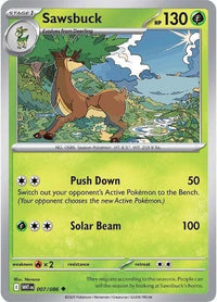 Sawsbuck (Poke Ball Pattern) (7/086) - SV White Flare Holofoil