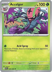 Accelgor (9) - SV White Flare Reverse Holofoil