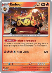Emboar (Master Ball Pattern) (13/086) - SV White Flare Holofoil