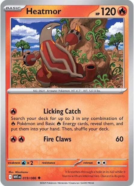 Heatmor (Poke Ball Pattern) (19/086) - SV White Flare Holofoil