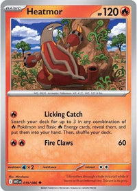 Heatmor (Master Ball Pattern) (19/086) - SV White Flare Holofoil