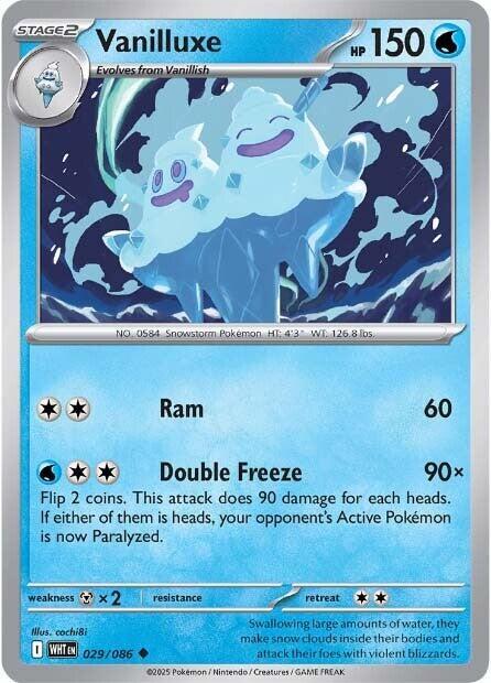 Vanilluxe (Master Ball Pattern) (29/086) - SV White Flare Holofoil