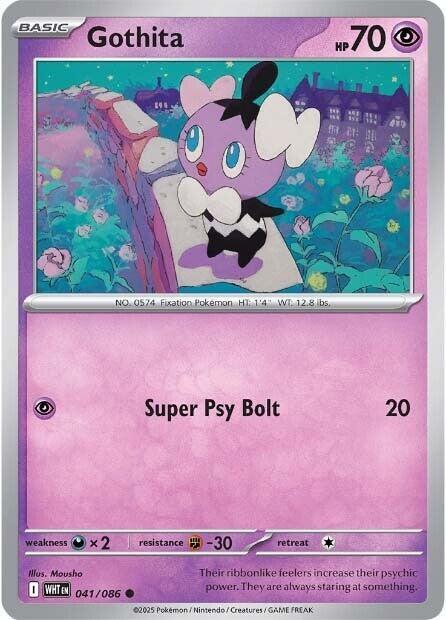 Gothita (Master Ball Pattern) (41/086) - SV White Flare Holofoil