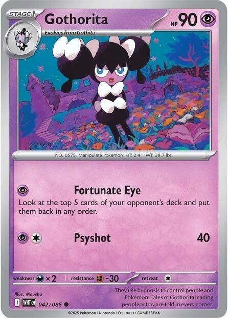 Gothorita (Poke Ball Pattern) (42/086) - SV White Flare Holofoil