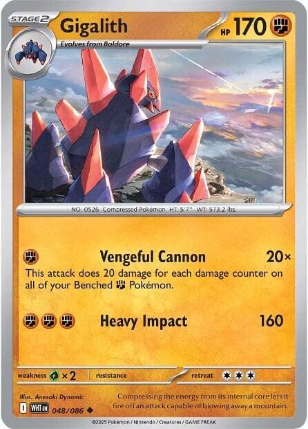 Gigalith (Master Ball Pattern) (48/086) - SV White Flare Holofoil