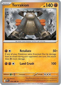 Terrakion (54) - SV White Flare Holofoil