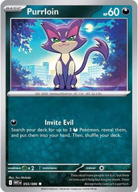 Purrloin (Master Ball Pattern) (55/086) - SV White Flare Holofoil