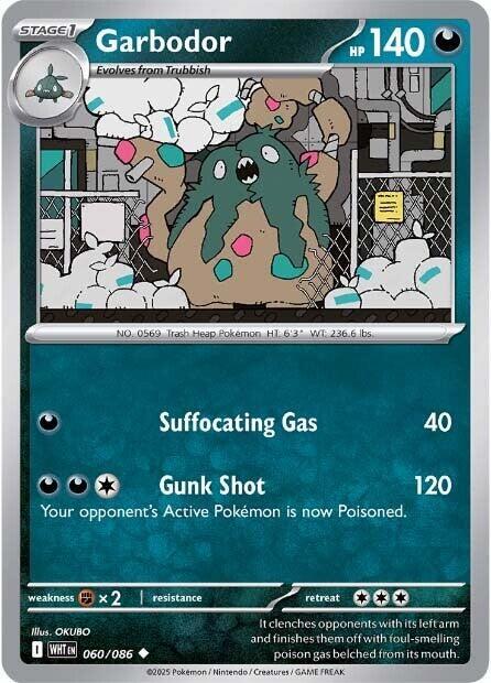 Garbodor (Poke Ball Pattern) (60/086) - SV White Flare Holofoil