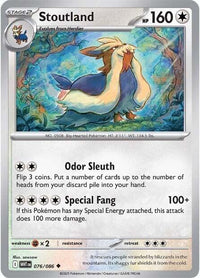 Stoutland (Poke Ball Pattern) (76/086) - SV White Flare Holofoil