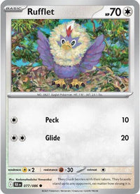 Rufflet (Master Ball Pattern) (77/086) - SV Black Bolt Holofoil