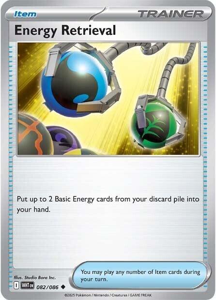 Energy Retrieval (Poke Ball Pattern) (82) - SV White Flare Holofoil