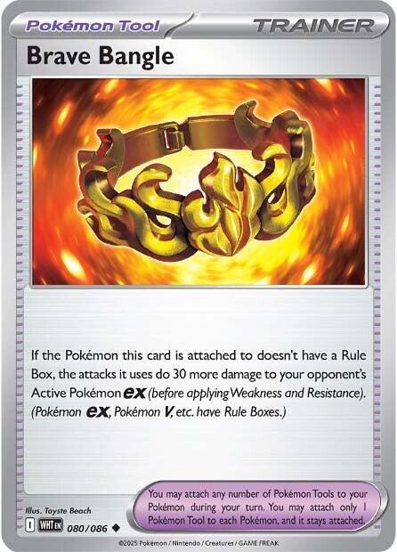 Brave Bangle (Poke Ball Pattern) (80) - SV White Flare Holofoil
