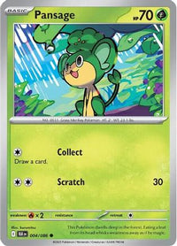 Pansage (4) - SV Black Bolt Reverse Holofoil
