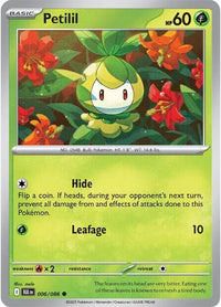 Petilil (Master Ball Pattern) (6/086) - SV Black Bolt Holofoil