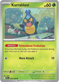 Karrablast (Master Ball Pattern) (9/086) - SV Black Bolt Holofoil