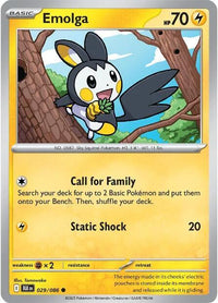 Emolga (Master Ball Pattern) (29/086) - SV Black Bolt Holofoil