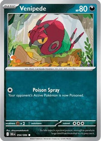 Venipede (54) - SV Black Bolt Reverse Holofoil