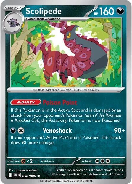 Scolipede (Master Ball Pattern) (56/086) - SV Black Bolt Holofoil