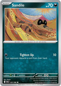 Sandile (Poke Ball Pattern) (57/086) - SV Black Bolt Holofoil