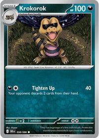 Krokorok (Master Ball Pattern) (58/086) - SV Black Bolt Holofoil