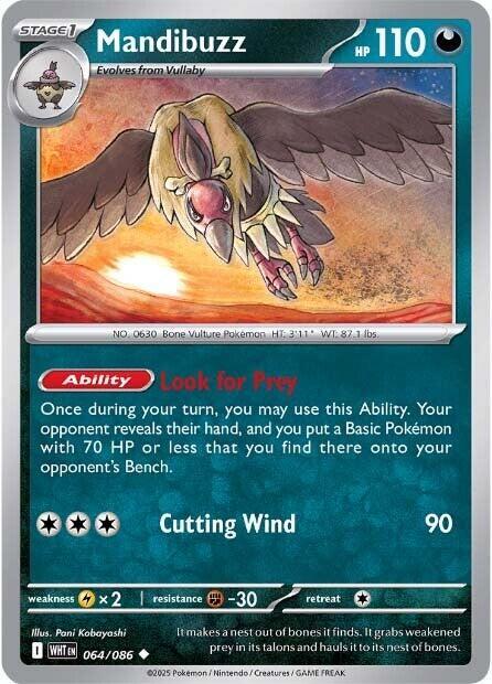 Mandibuzz (Master Ball Pattern) (64/086) - SV White Flare Holofoil