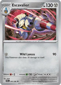 Escavalier (60) - SV Black Bolt Reverse Holofoil