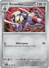 Escavalier (Master Ball Pattern) (60/086) - SV Black Bolt Holofoil