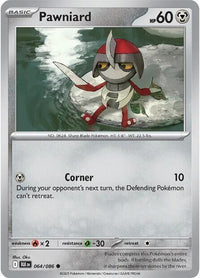 Pawniard (Master Ball Pattern) (64/086) - SV Black Bolt Holofoil