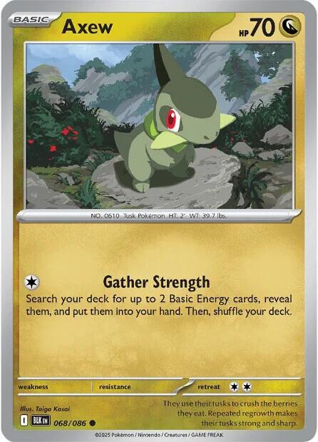 Axew (Master Ball Pattern) (68/086) - SV Black Bolt Holofoil