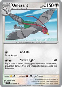 Unfezant (Poke Ball Pattern) (73/086) - SV Black Bolt Holofoil