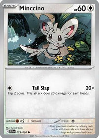 Minccino (75) - SV Black Bolt Reverse Holofoil