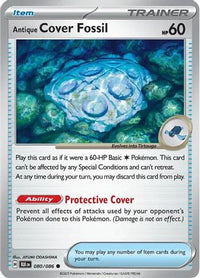 Antique Cover Fossil (80) - SV Black Bolt Reverse Holofoil