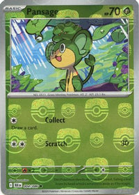 Pansage (Master Ball Pattern) (4) - SV Black Bolt Holofoil