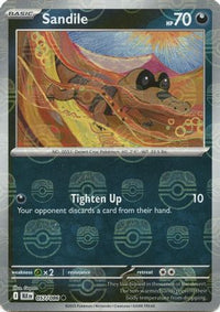 Sandile (Master Ball Pattern) (57) - SV Black Bolt Holofoil