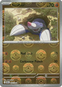 Drilbur (Poke Ball Pattern) (45) - SV Black Bolt Holofoil