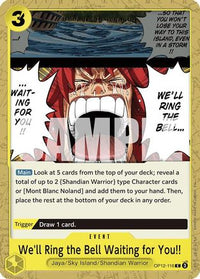 We'll Ring the Bell Waiting for You!! (OP12-116) - Legacy of the Master