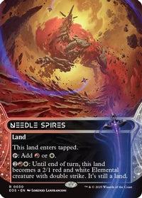Needle Spires (0030) (Borderless) (EOS-030) - Edge of Eternities: Stellar Sights Foil