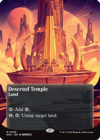 Deserted Temple (0056) (Borderless) (EOS-056) - Edge of Eternities: Stellar Sights Foil